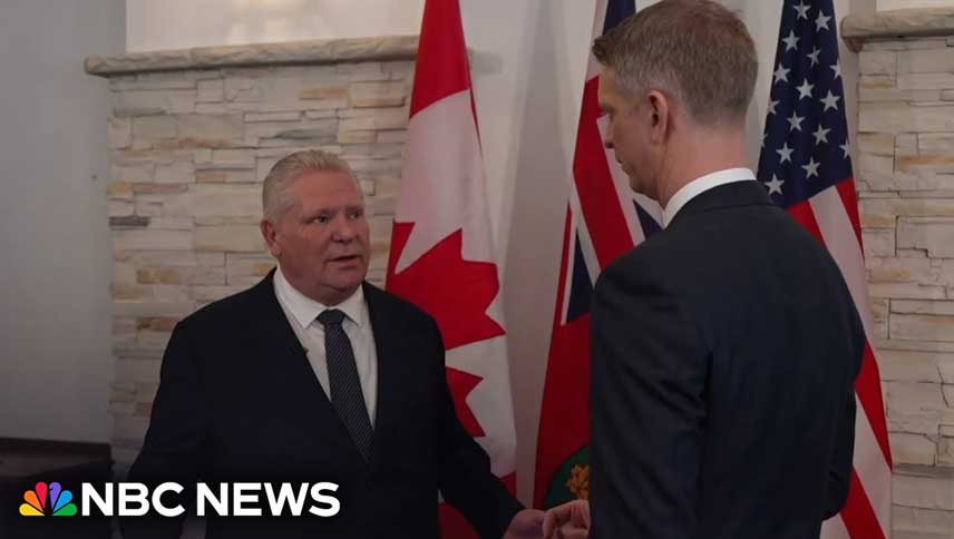 Contrecoup au Canada face aux tarifs douaniers américains.